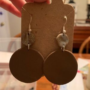 Handmade clay earrings!